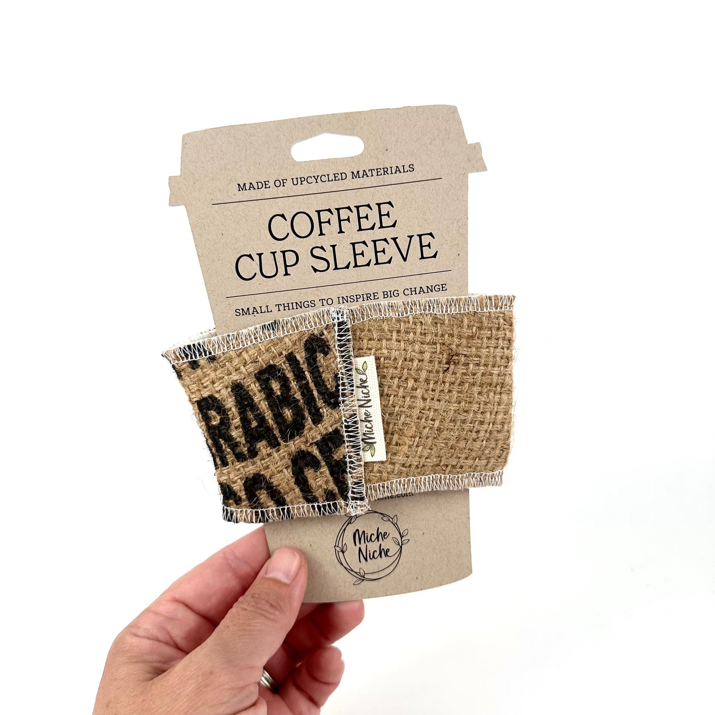 Reusable Coffee Cup Sleeve | BurlapCoffee Sack