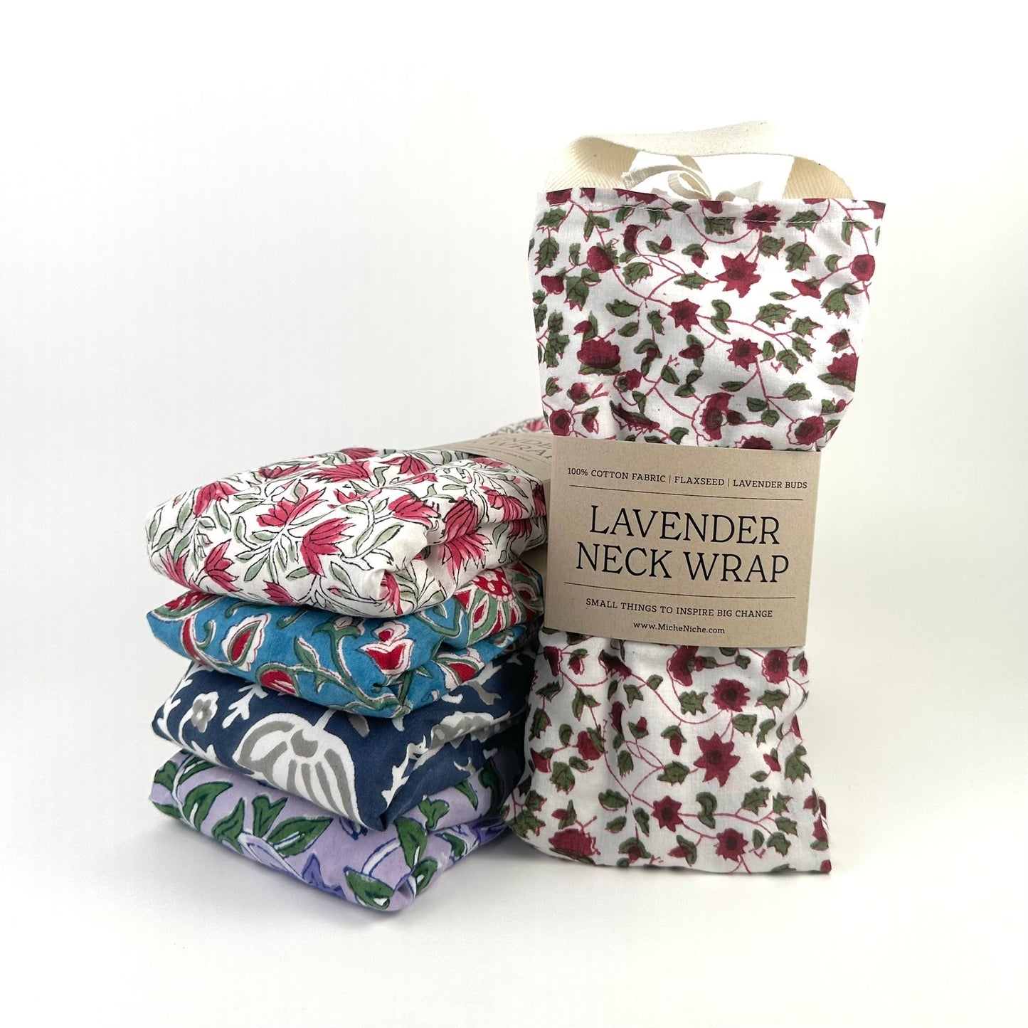 Lavender Neck Wrap | Indian Block Print Collection