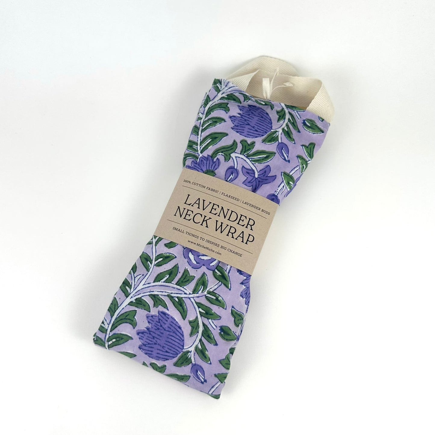 Lavender Neck Wrap | Indian Block Print Collection