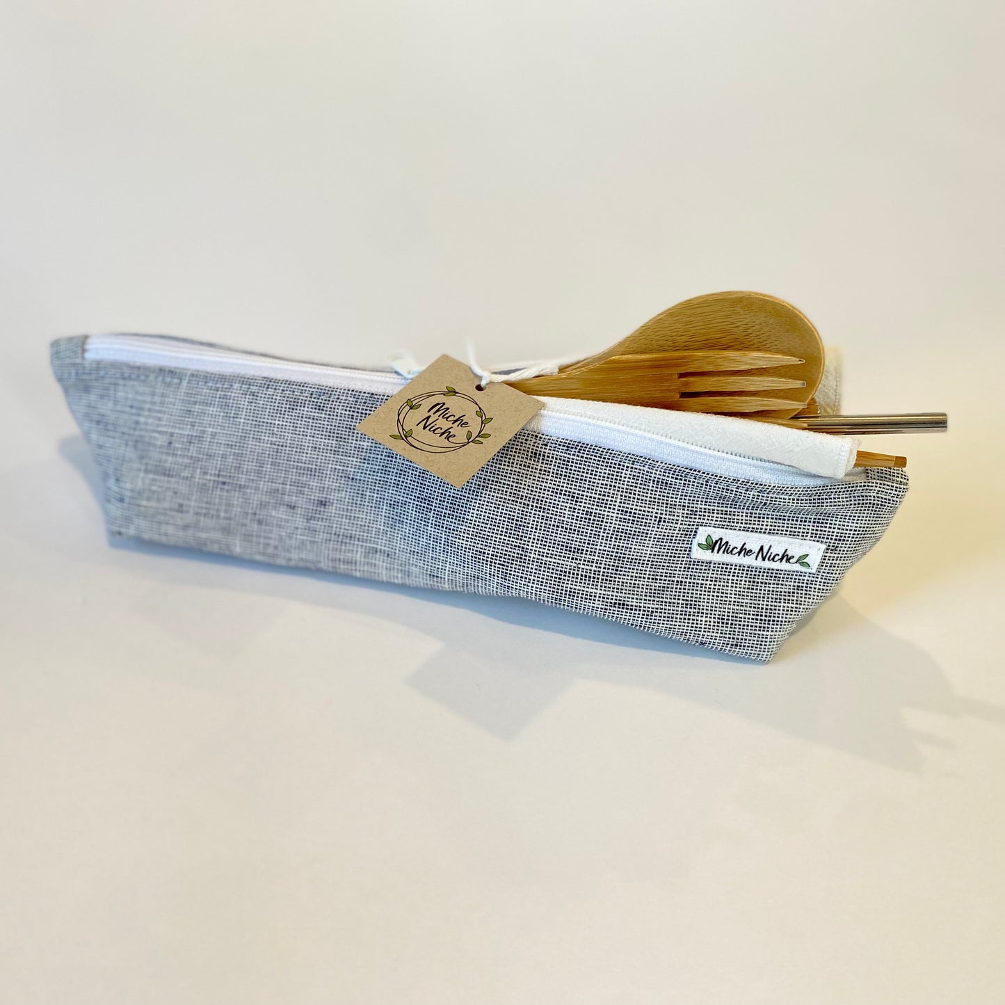 On-the-go Cutlery Pouch | Bamboo Cutlery | Eco-friendly gift idea
