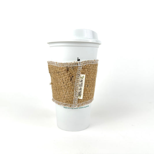Reusable Coffee Cup Sleeve | BurlapCoffee Sack