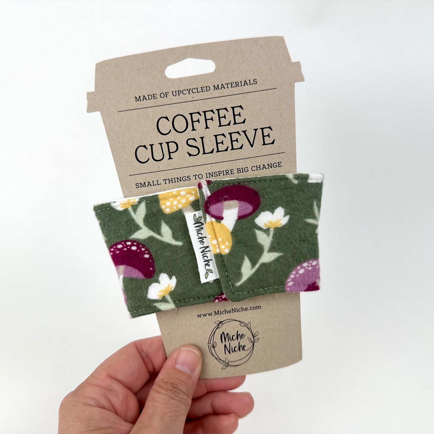 Reusable Coffee Cup Sleeve - Floral Botanical Collection
