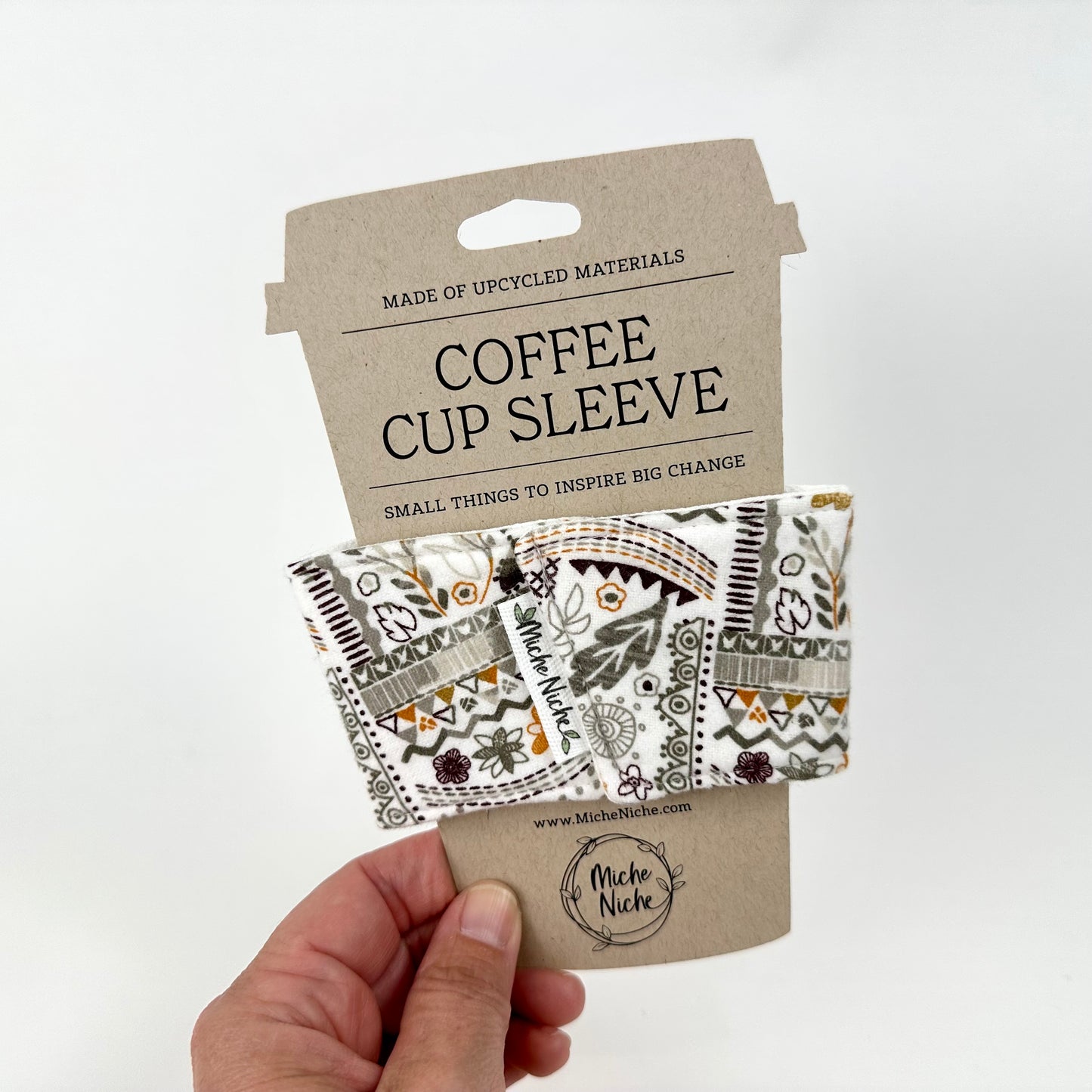 Reusable Coffee Cup Sleeve - Floral Botanical Collection