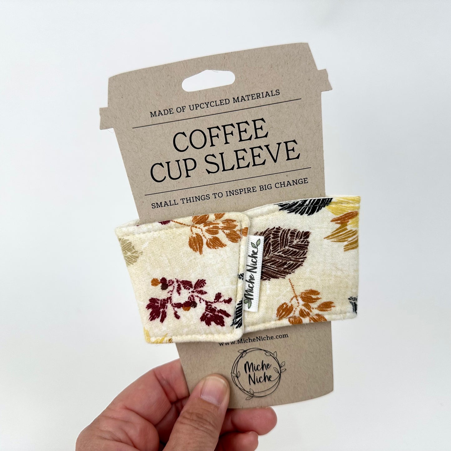Reusable Coffee Cup Sleeve - Floral Botanical Collection