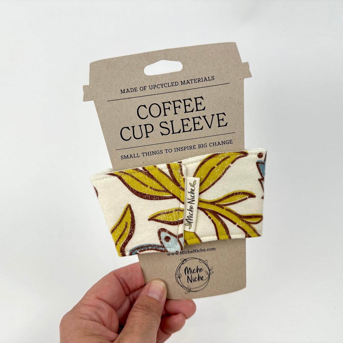 Reusable Coffee Cup Sleeve - Floral Botanical Collection