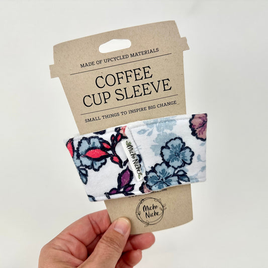 Reusable Coffee Cup Sleeve - Floral Botanical Collection