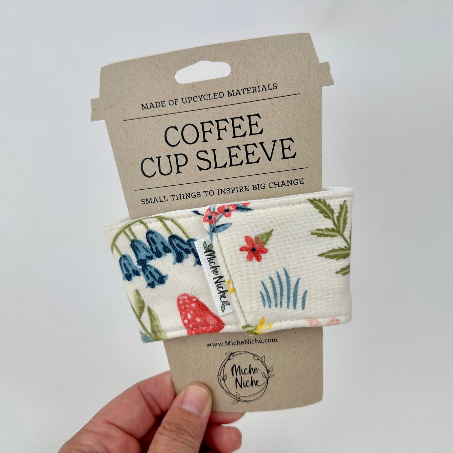 Reusable Coffee Cup Sleeve - Floral Botanical Collection