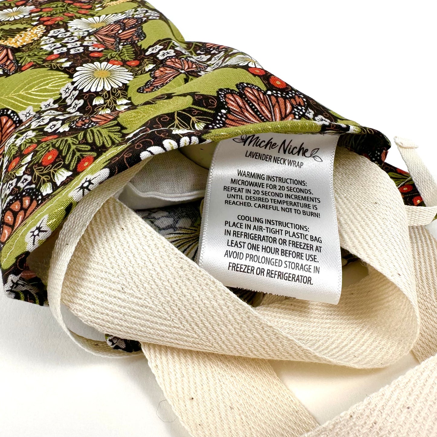 Lavender Neck Wrap | Butterflies