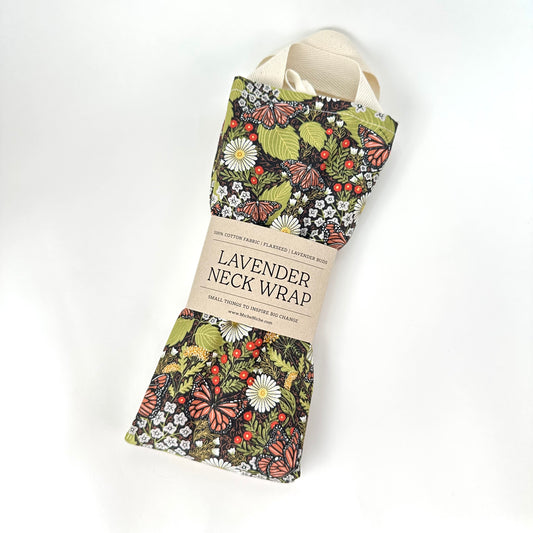 Lavender Neck Wrap | Butterflies