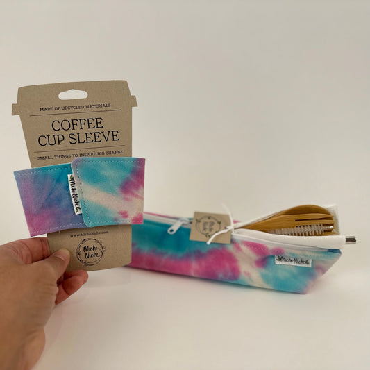 Tie-Dye On-the-go Cutlery Pouch Set | Eco-friendly Gift