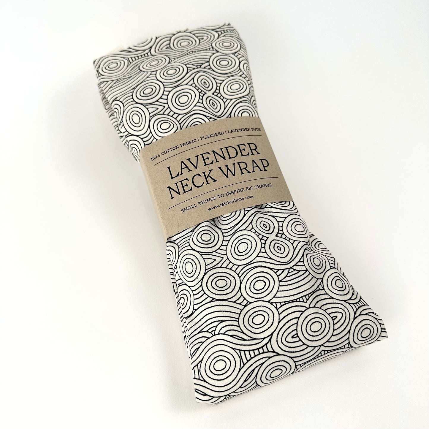Lavender Neck Wrap | Ivory Whirls