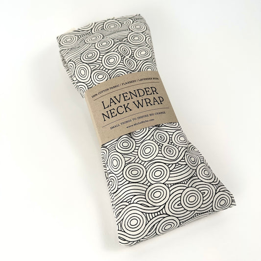 Lavender Neck Wrap | Ivory Whirls